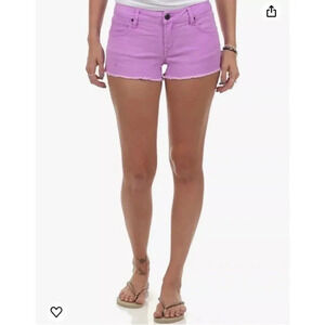 Fox Women's Outshine Cutoff Shorts Stretch Neon Lilac MSRP $49.50 Ne